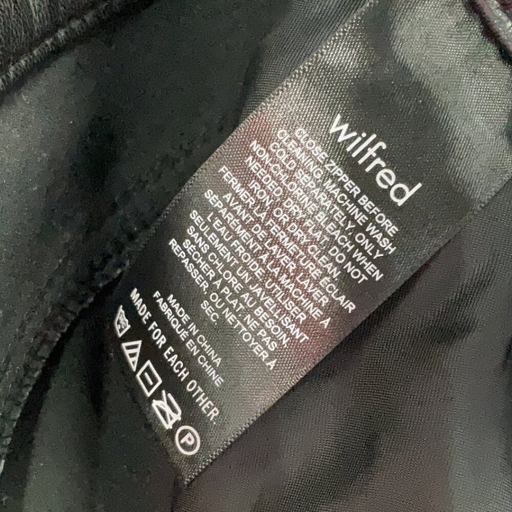 Aritzia Wilfred The Melina Vegan Leather Pants in Black Sz 8, 34" inseam - Picture 9 of 9